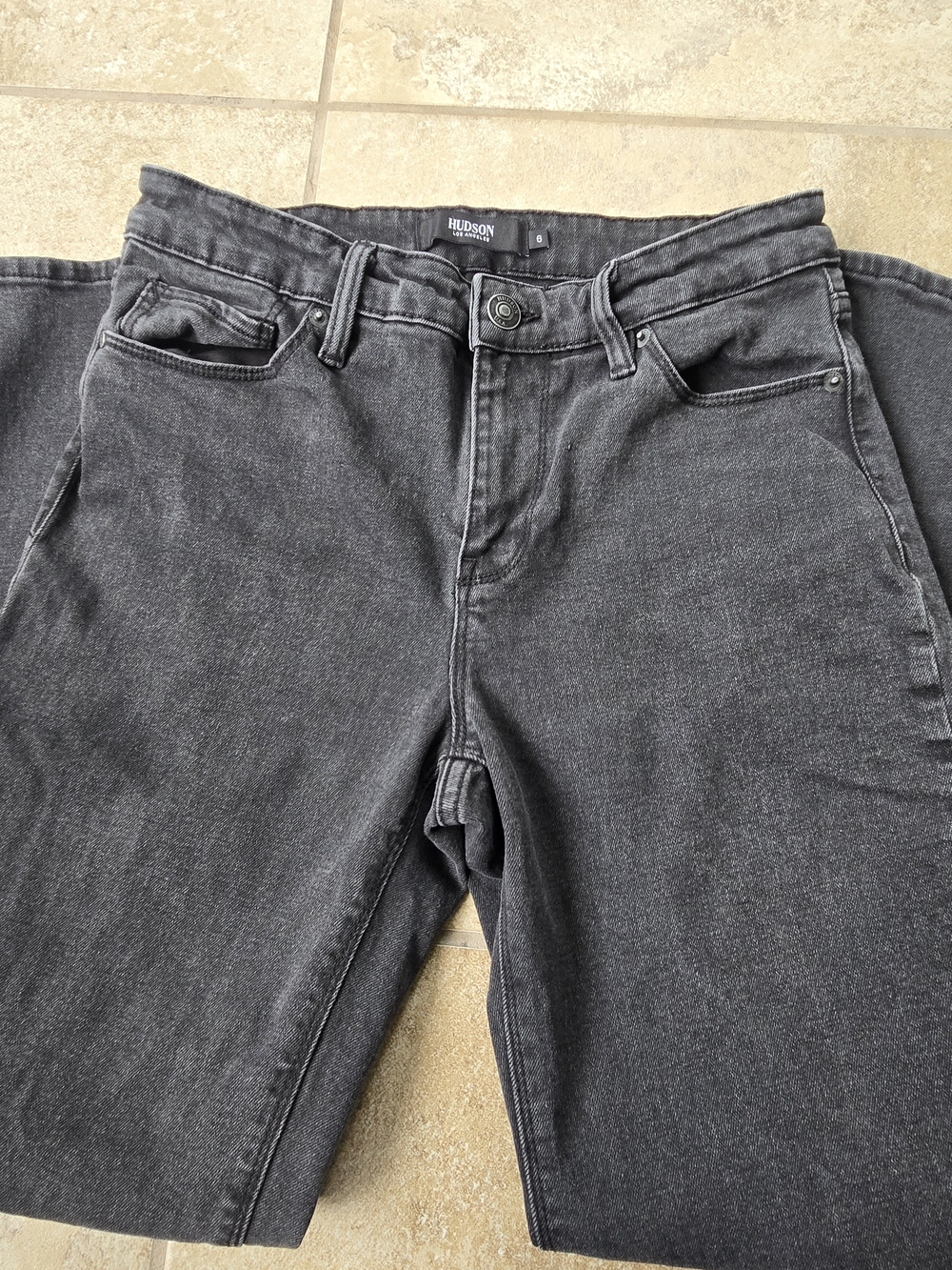 Hudson Jeans Women's Black/Dark Grey Denim Jeans